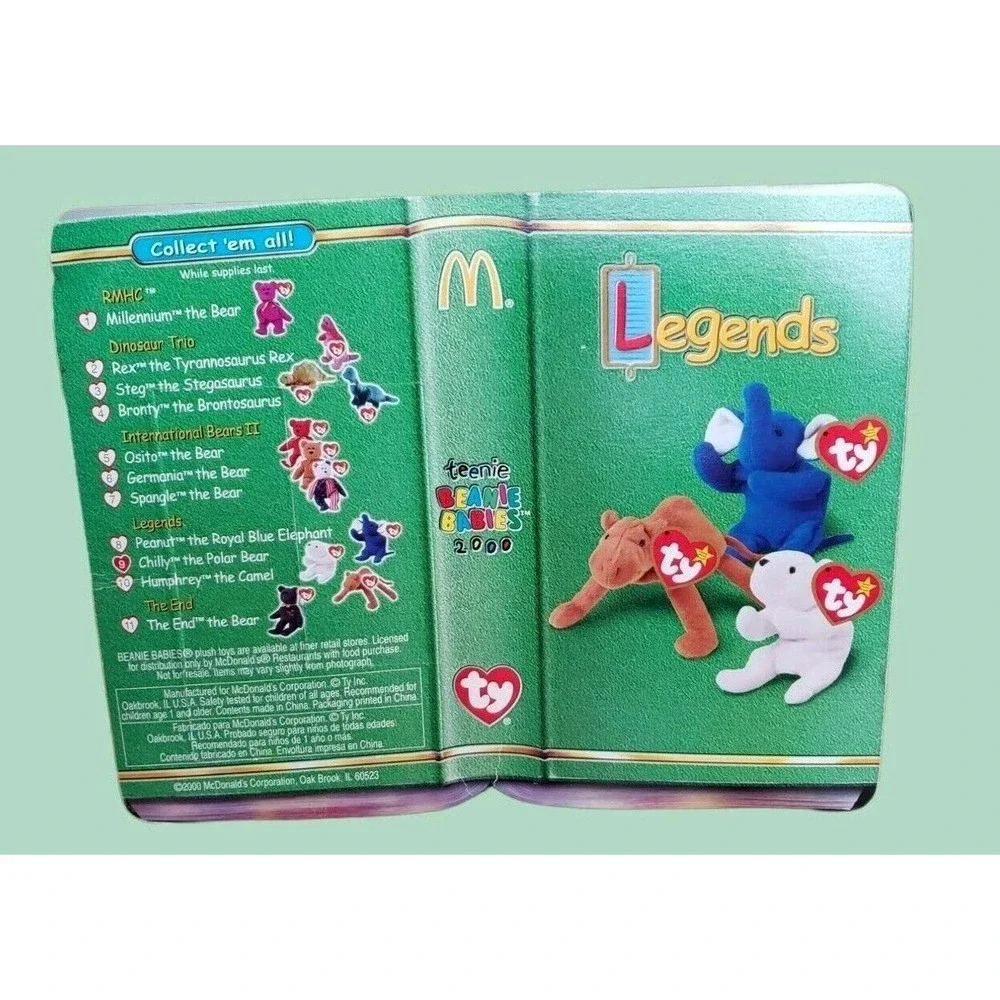 TY McDonald's Beanie Babies Plush 1994 Legends Chilly The Polar Bear NIP